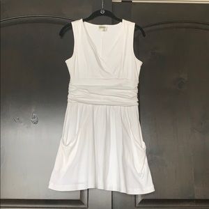 Athleta White Small Petite Cover-Up dress